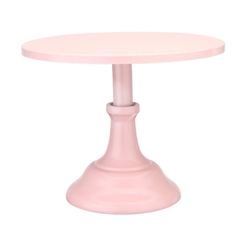 Suporte para bolo rosa em ferro, 1 peça 2