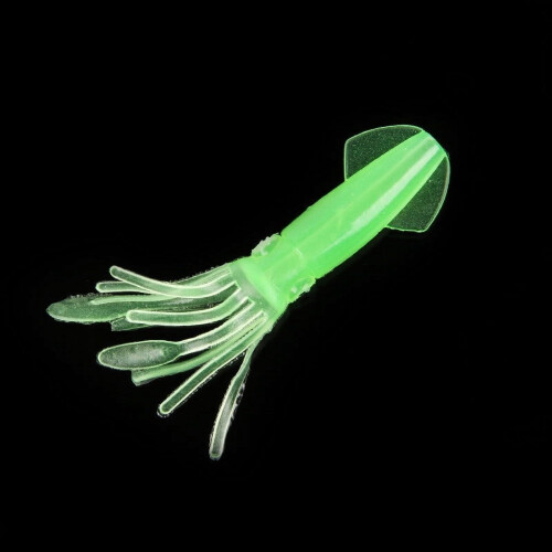 Δόλωμα 2 τεμαχίων Glow Squid Soft Lure για γλυκό και αλμυρό νερό