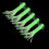 Δόλωμα 2 τεμαχίων Glow Squid Soft Lure για γλυκό και αλμυρό νερό 2