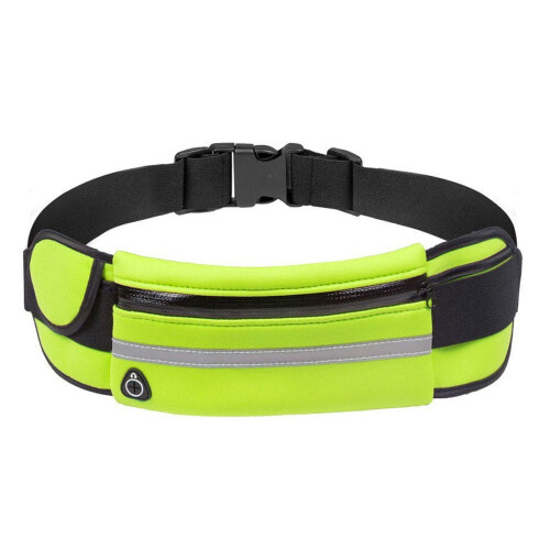 Cinto de corrida refletor com suporte para celular – Ajustável