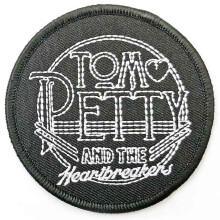 Tom Petty & The Heartbreakers Patch Circle Logo new Official Black Woven
