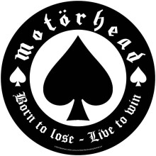 Motorhead Born to Lose Live To Win Circular Back Patch