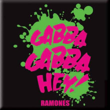 Ramones Gabba Gabba Hey new Official 76mm x 76mm Fridge Magnet