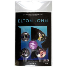 Elton John Glasses 5 Pack Button Badge Pack