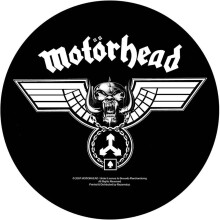 Motorhead Hammered Tri Skull Circular Back Patch