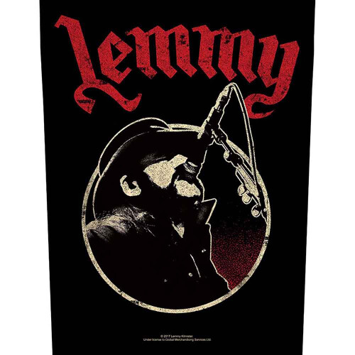 Motorhead Lemmy Microphone Pose Back Patch