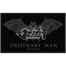 Ozzy Osbourne Patch Ordinary Man Logo new Official Black Woven Sew on