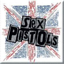 Sex Pistols Logo & Flag new Official 76mm x 76mm Fridge Magnet