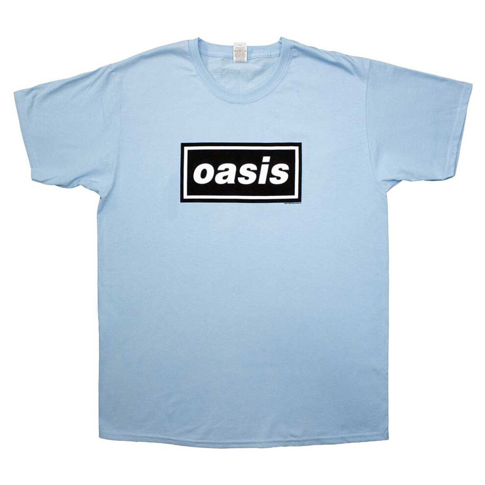 Oasis (L, ) Decca Band Logo T Shirt Blue
