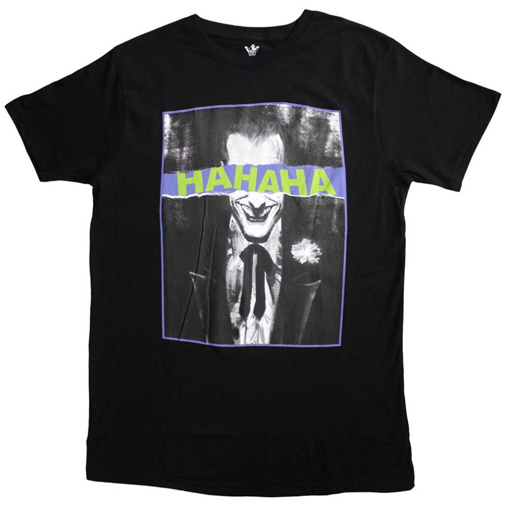 Dc Comics (M, ) Joker Hahaha Eyes T Shirt Black