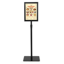 Soporte para póster A4 (2 unidades), altura ajustable, color negro