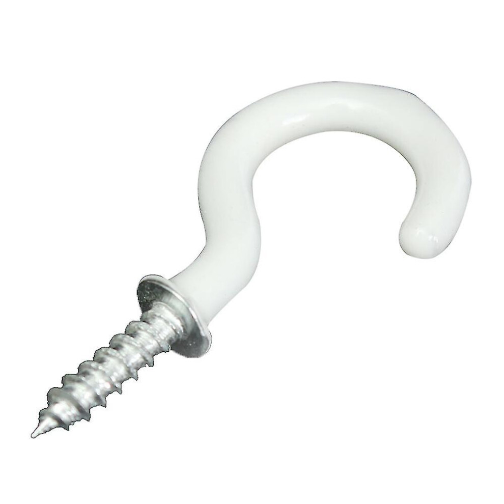 20X Pvc Coated Stainless Steel Screw In Cup Hooks Ring Plant Jewelry Hanger Holder Dining Bar Tool 9450876624892