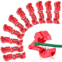 50pcs Robot Lawn Mower Terminals Charging Station T-Connector Quick Connector for Husqvarna Automower, Worx, Bosch, Gardena Robot Mower