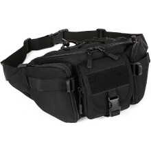 Riñonera táctica, bolso militar multifuncional para la cintura.
