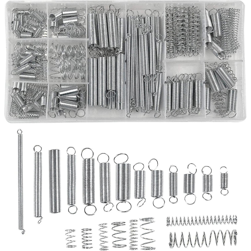 200 Pieces Compression Springs Extension Springs Extension Springs Assortment 20 Sizes Galvanized Steel Springs With Storage Box-Hy 9450876627893