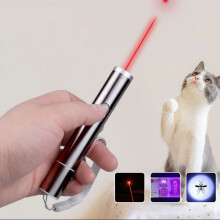 Oplaadbaar USB-apparaat voor huisdieren: laserpointer voor kattentraining met LED-zaklamp.