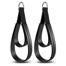 2PCS Pilates Straps, Pilates Double Loop Reformer, Fitness D-Ring Straps Double Padded