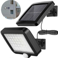 Solar Lamps For Outside, 56 Led Solar Lamp Outside With Motion Detector, Ip65 Waterproof, 120 Lighting Angle, Solar Wall Lamp For Garden Wi
