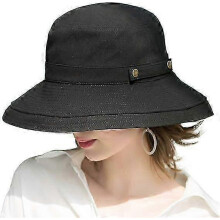 Women's Sun Hat,Cotton wide-brimmed beach hat