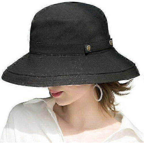Women's Sun Hat,Cotton wide-brimmed beach hat