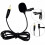 3.5mm Lavalier Lapel Tie Clip Microphone Mic Compatible With Sennheiser Black 1
