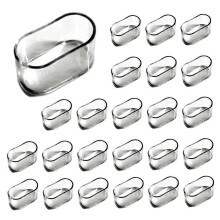 60 kpl tuolinjalkojen suojukset, soikeat silikoniset huonekalujen jalkatyynyt, pöydän suojus, lattian naarmusuojat (15 * 30 mm)