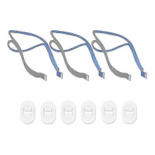 Harnais de remplacement pour appareil CPAP ResMed AirFit P10 avec coussinets nasaux et 3 sangles d'épaule - Confort optimal (Royaume-Uni)