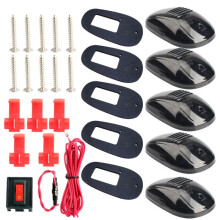 5 stuks amberkleurige LED-markeringslichten voor op het dak van de cabine van een Ford, Jeep, Dodge, vrachtwagen of SUV - YuJia