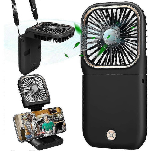Ανεμιστήρας USB Mini Fan Αθόρυβος κρεμαστός ανεμιστήρας χειρός, επαναφορτιζόμενος U 1