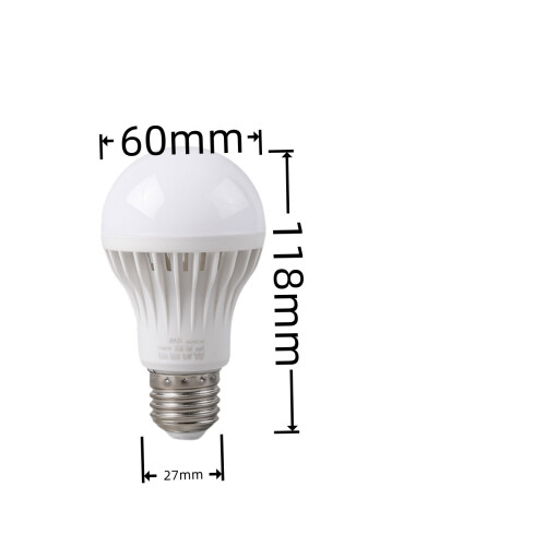 2Pcs Dusk to Dawn Light Bulb, EECOO 7W Smart Sensor LED Bulbs Built in Photosensor Detection with Au 2