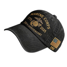 Embroidery Baseball Cap Marking 250 Years of Marine Corps-4