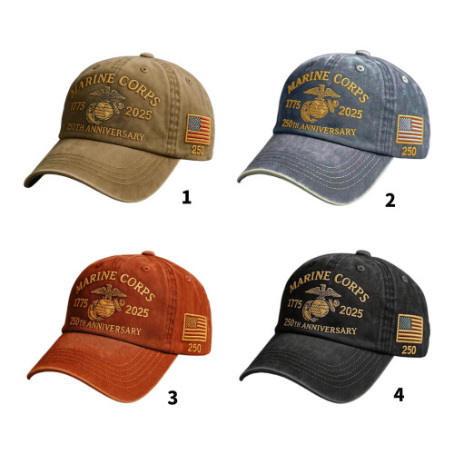 Multiuse Baseball Cap for Adult 250th Marine Corps-3 2