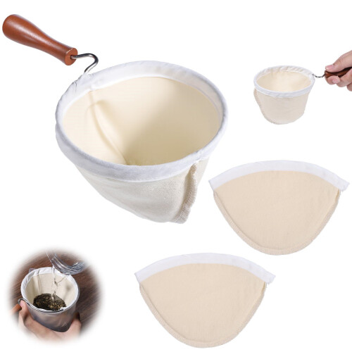 Pack of 3 Practical Washable Cloth Coffee Filter for-C S 2