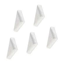 Rust Resistant Metal Corner Brace for Long Lasting-White
