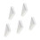 Rust Resistant Metal Corner Brace for Long Lasting-White 1
