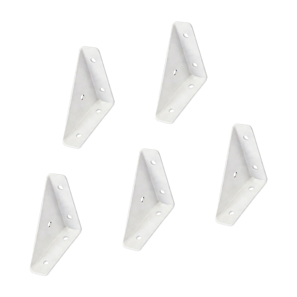 Rust Resistant Metal Corner Brace For Long Lasting-White 7627001439894