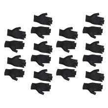Lichtgewicht katoenen halfvingerhandschoenen,-10 paar zwart