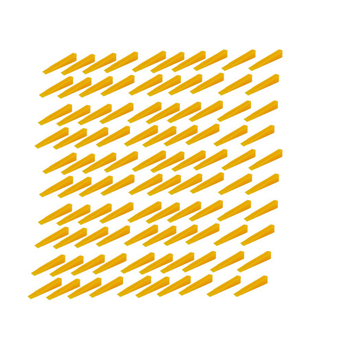 100Pcs Tile Spacers Kit Plastic Tile Leveling System-Yellow
