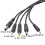 Power Splitter Plug Cable Adapter 5V USB to 2.0x0.6mm-20cm 2