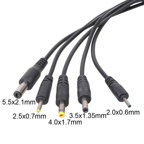 Power Splitter Plug Cable Adapter 5V USB to 2.0x0.6mm-20cm 1