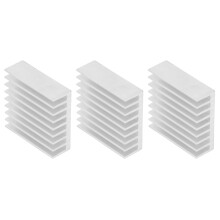 Kit di 8 dissipatori di calore in alluminio 50x50x17mm
