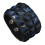 Adjustable Punk Bracelet with Square Studs in Soft PU-dark blue 1