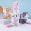 Plush Electronic Pet Cats Toddler Interactive Toy Remote-White 3