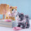 Plush Electronic Pet Cats Toddler Interactive Toy Remote-White 4