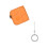 Flexible Guard Shockproof Shell Earphone-transparent oranges 1