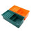 Portable Triple Compartment Craft and Sewing Tool Box-Green 3