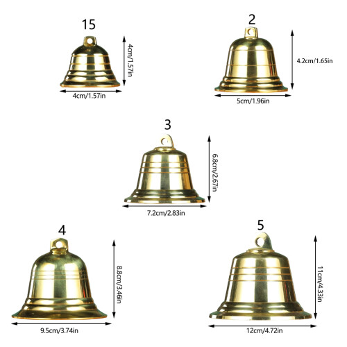 Engraved Large Easy Hanging Bell with Rings for Quick-4 inches 1