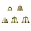 Engraved Large Easy Hanging Bell with Rings for Quick-4 inches 4