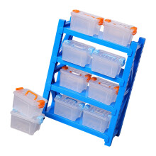 Miniatur-Lagerregal für Puppenhausmöbel,-Blau
