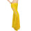 Practical Nylon Belly Dance Leggings Quick Drying-Yellow 1